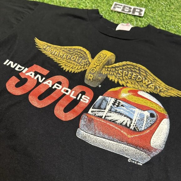 Vintage 80s Indy 500 Racing Tee - Picture 2 of 6